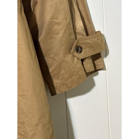 Zara Basic Khaki Hooded Outerwear Jacket Womens Size Small - Picture 7 of 9